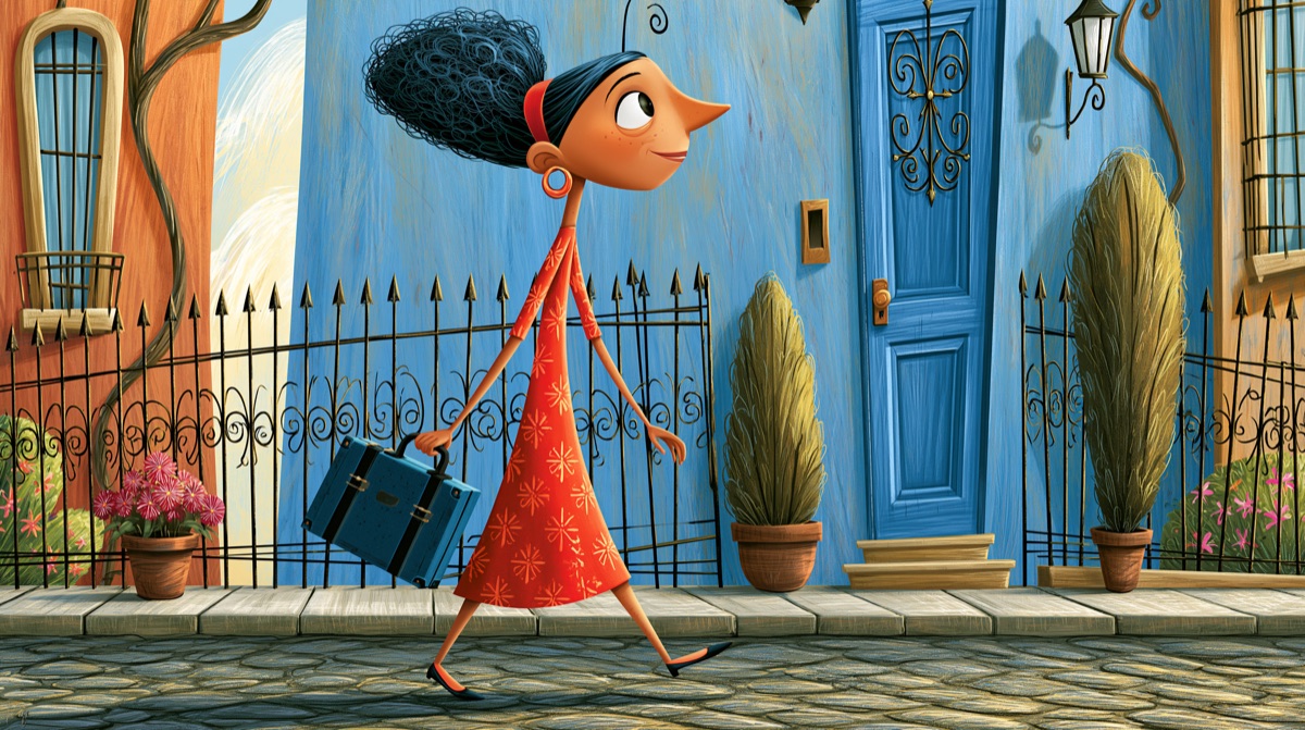An illustration of a woman of noble character, from Proverbs 31